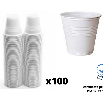 500 o 1000 BICCHIERI IN PLASTICA DA CAFFE' | RICICALBILI | 80ML | 80CC | MONOUSO | R.F. DISTRIBUZIONE