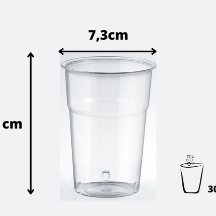 500 bicchieri kristal in plastica da cocktail/birra effetto cristal 250cc | 300cc | 350cc | 400cc | 500cc