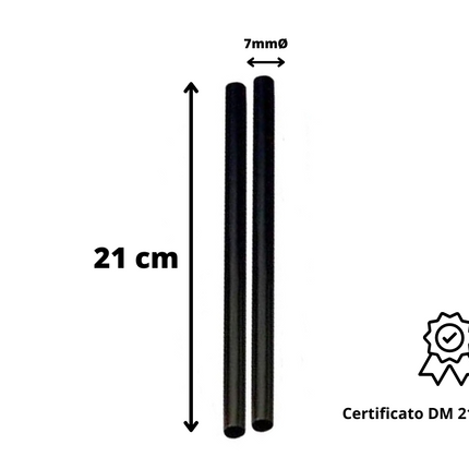 Cannucce lunghe 21 cm da cocktail monouso in plastica rigida Grandi economiche 