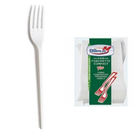 400 forchette in Plastica Monouso bianche Rigide posate usa e getta Forti