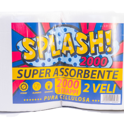 OFFERTA PALLET A SPEDIZIONE GRATUITA! 45 o 90 coppie rotoloni Maxi splash 2000 90 o 180 Rotoloni Asciugatutto