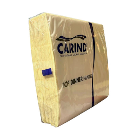 Tovaglioli di Carta Pura Cellulosa Rettangolari Colore Giallo , 38x38 , Doppio Velo - Resistenti , Morbidi MAXI SCORTA 200 Pezzi